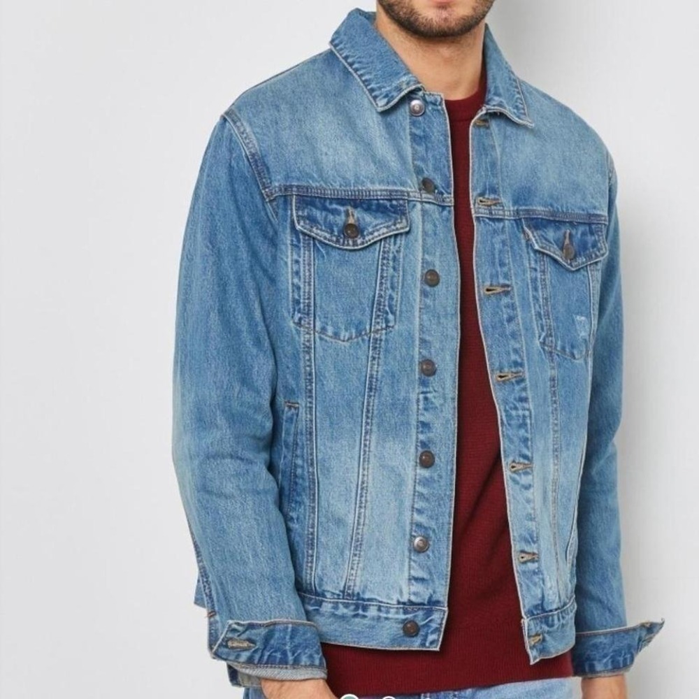 Forever 21 distressed denim jacket